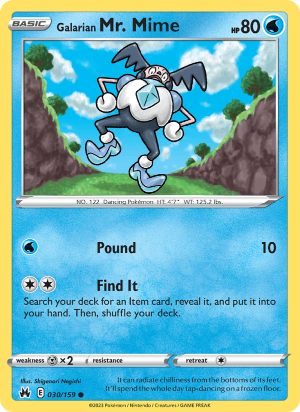 Galarian Mr. Mime - Crown Zenith 030/159