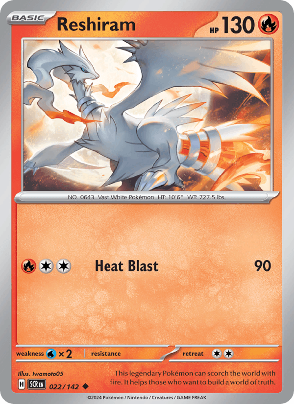 Reshiram - Stellar Crown 022/142