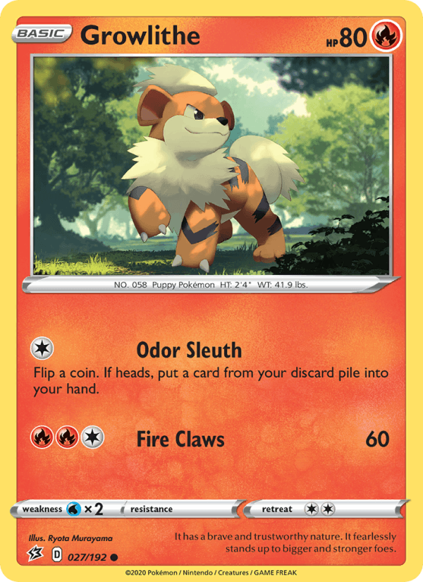 Growlithe - Rebel Clash 027/192