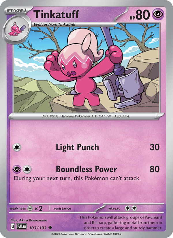 Tinkatuff - Paldea Evolved 103/193