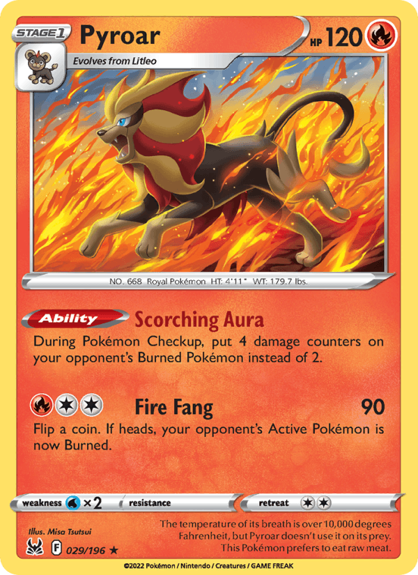 Pyroar - Lost Origin 029/196