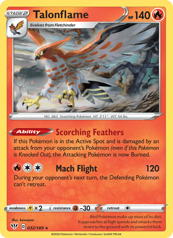 Talonflame - Darkness Ablaze 032/189