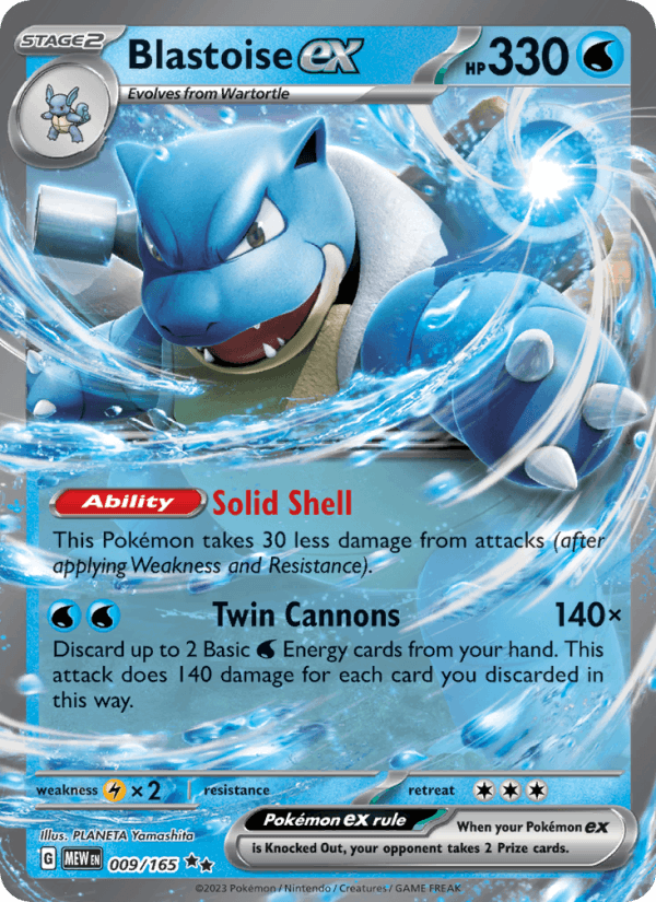 Blastoise ex - 151 009/165