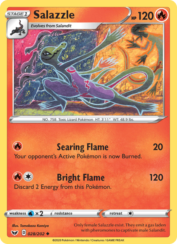 Salazzle - Sword & Shield 028/202