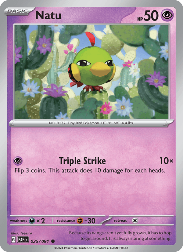 Natu - Paldean Fates 025/091