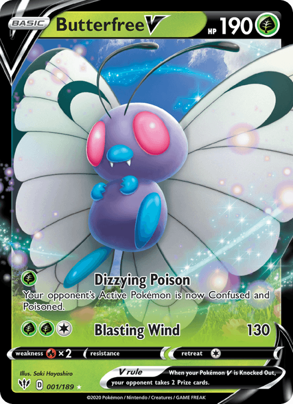 Butterfree V - Darkness Ablaze 001/189