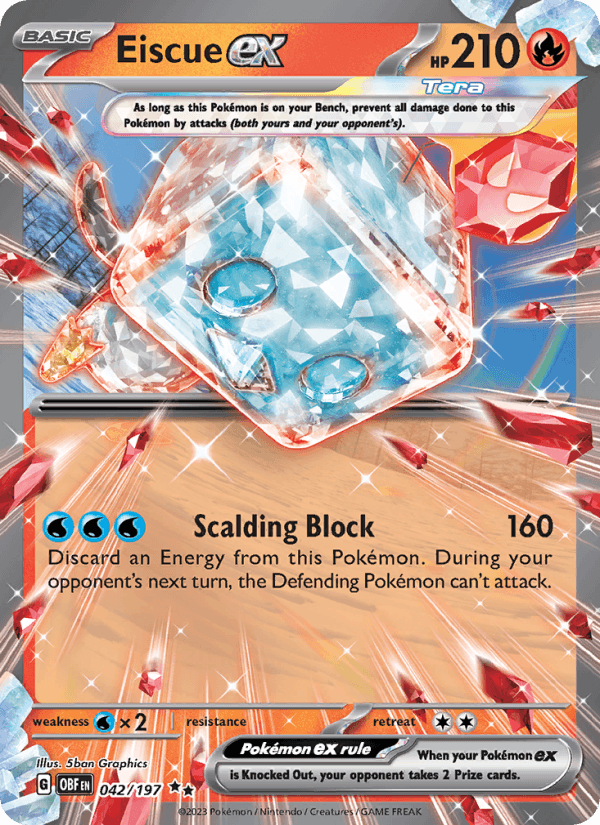 Eiscue ex - Obsidian Flames 042/197