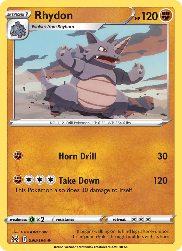 Rhydon - Lost Origin 090/196