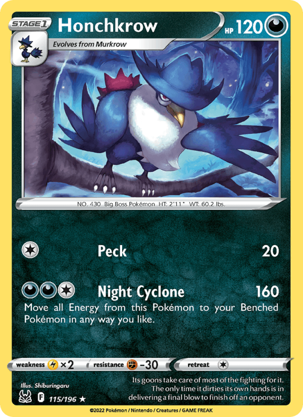 Honchkrow - Lost Origin 115/196