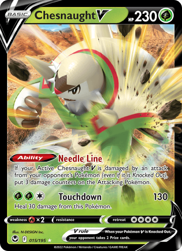 Chesnaught V - Silver Tempest 015/195