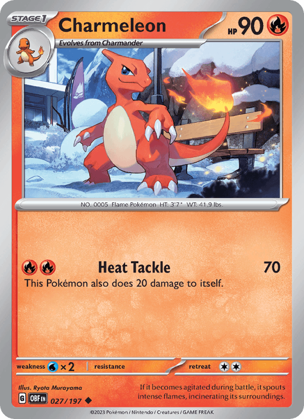 Charmeleon - Obsidian Flames 027/197