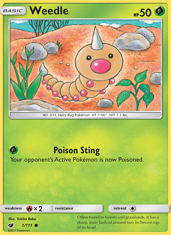 Weedle - Crimson Invasion 001/111