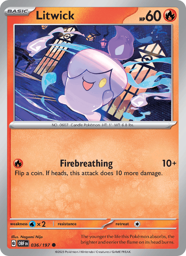 Litwick - Obsidian Flames 036/197
