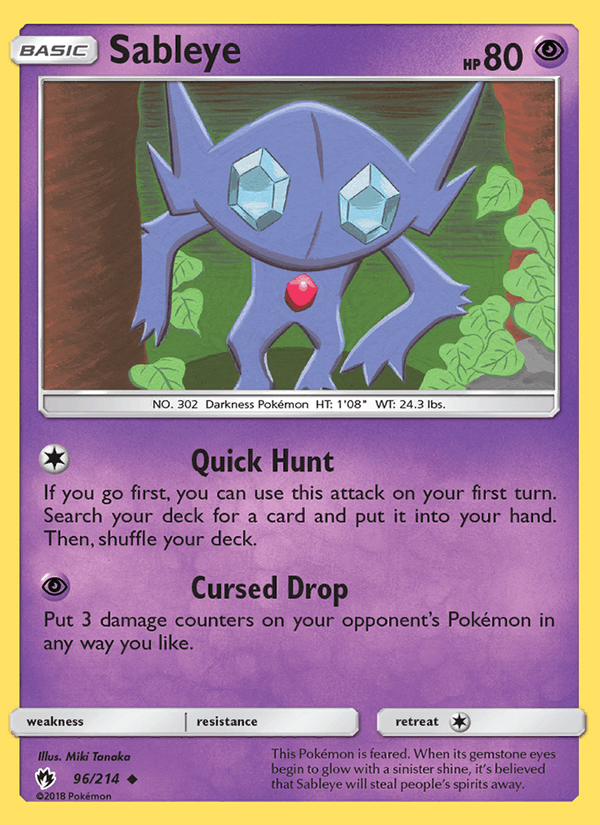 Sableye - Lost Thunder 096/214