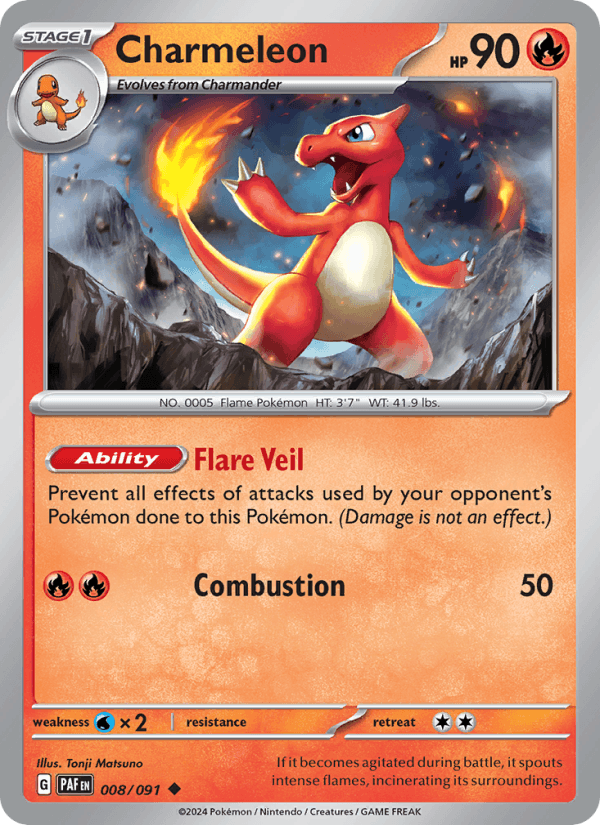 Charmeleon - Paldean Fates 008/091