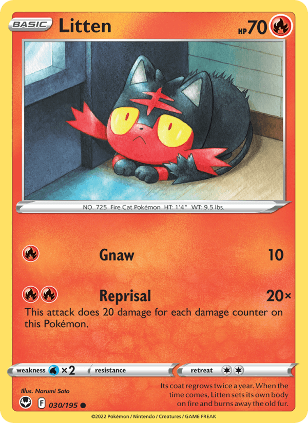 Litten - Silver Tempest 030/195
