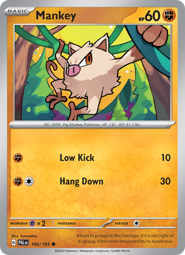 Mankey - Paldea Evolved 106/193
