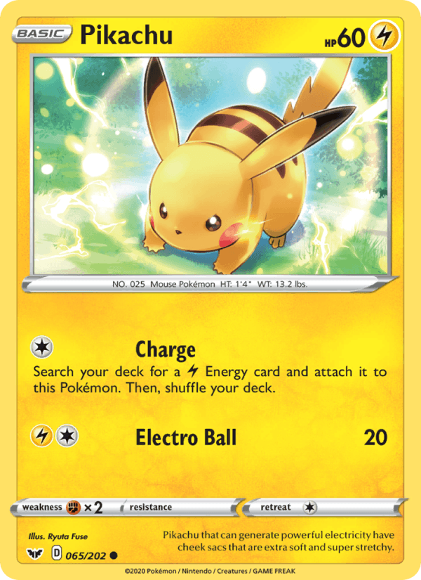 Pikachu - Sword & Shield 065/202