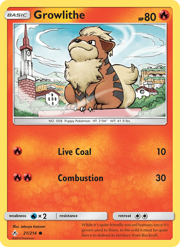 Growlithe - Unbroken Bonds 021/214