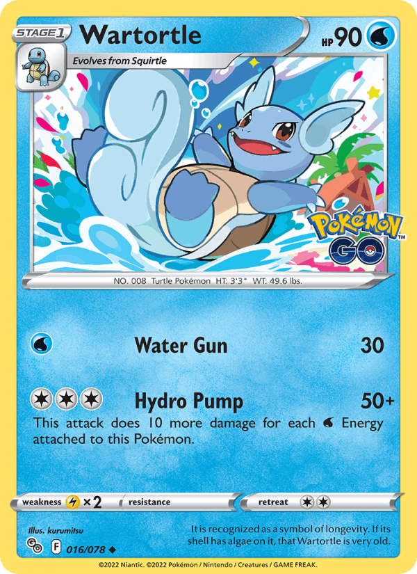 Wartortle - Pokémon GO 016/078