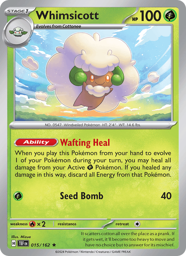 Whimsicott - Temporal Forces 015/162