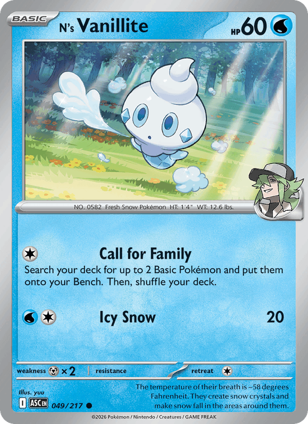 N's Vanillite - Ascended Heroes 049/217