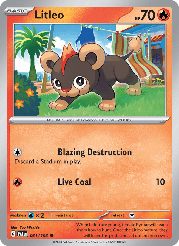Litleo - Paldea Evolved 031/193