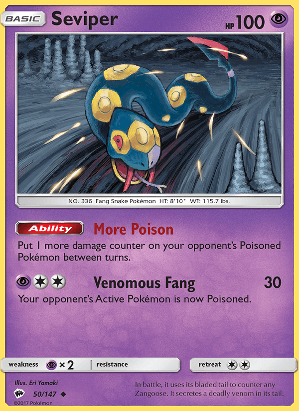 Seviper - Burning Shadows 050/147