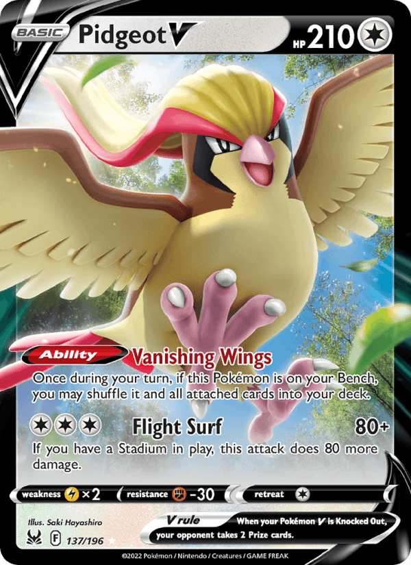Pidgeot V - Lost Origin 137/196