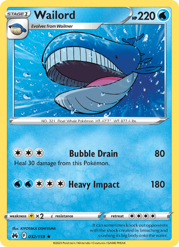 Wailord - Crown Zenith 032/159