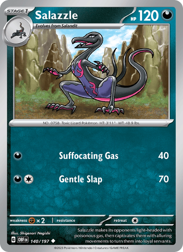 Salazzle - Obsidian Flames 140/197