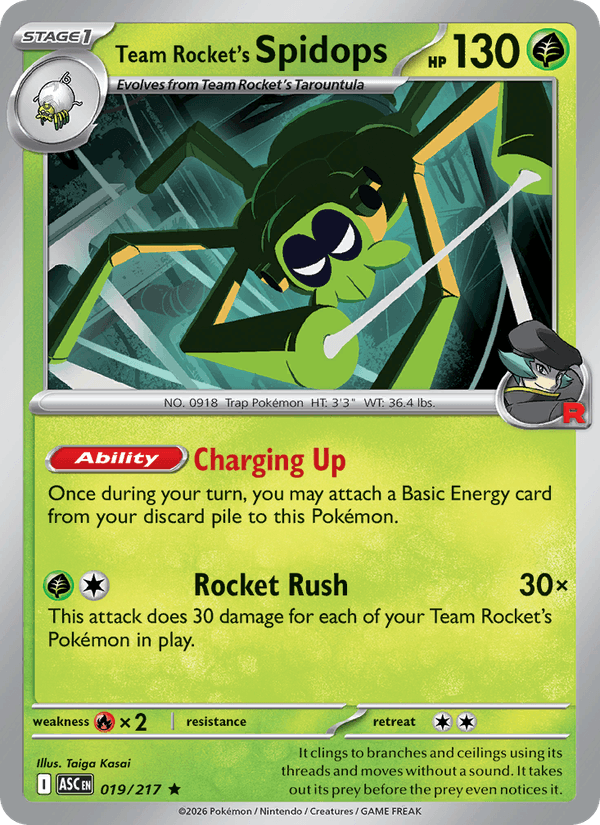 Team Rocket's Spidops - Ascended Heroes 019/217