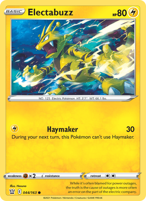 Electabuzz - Battle Styles 044/163