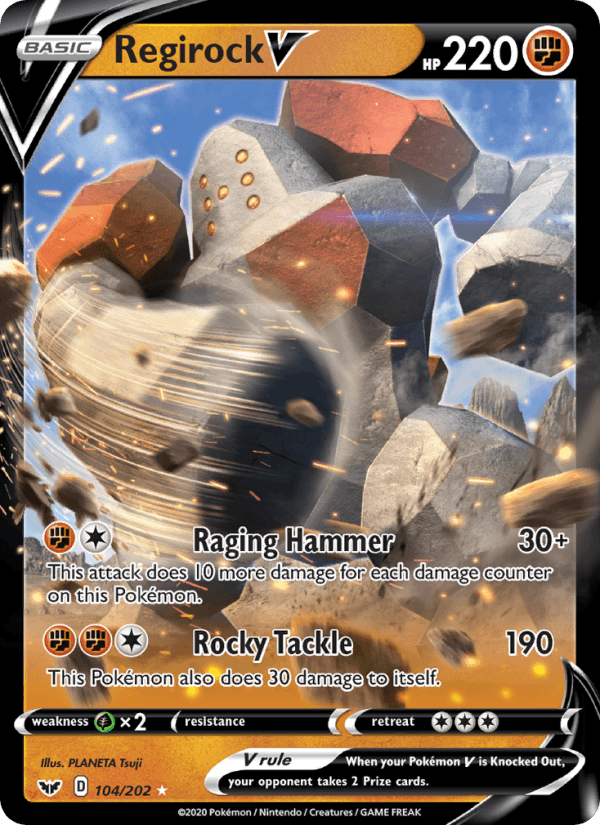 Regirock V - Sword & Shield 104/202