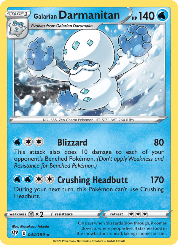 Galarian Darmanitan - Darkness Ablaze 044/189