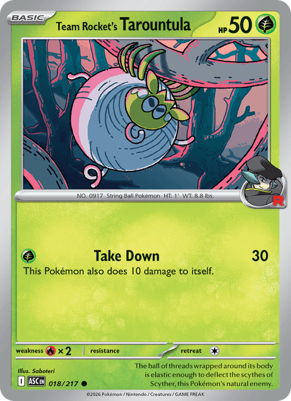 Team Rocket's Tarountula - Ascended Heroes 018/217