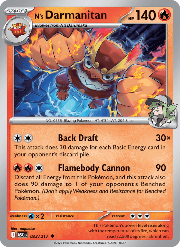 N's Darmanitan - Ascended Heroes 033/217
