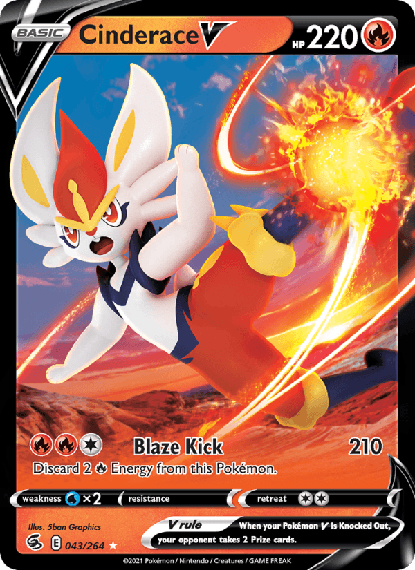 Cinderace V - Fusion Strike 043/264