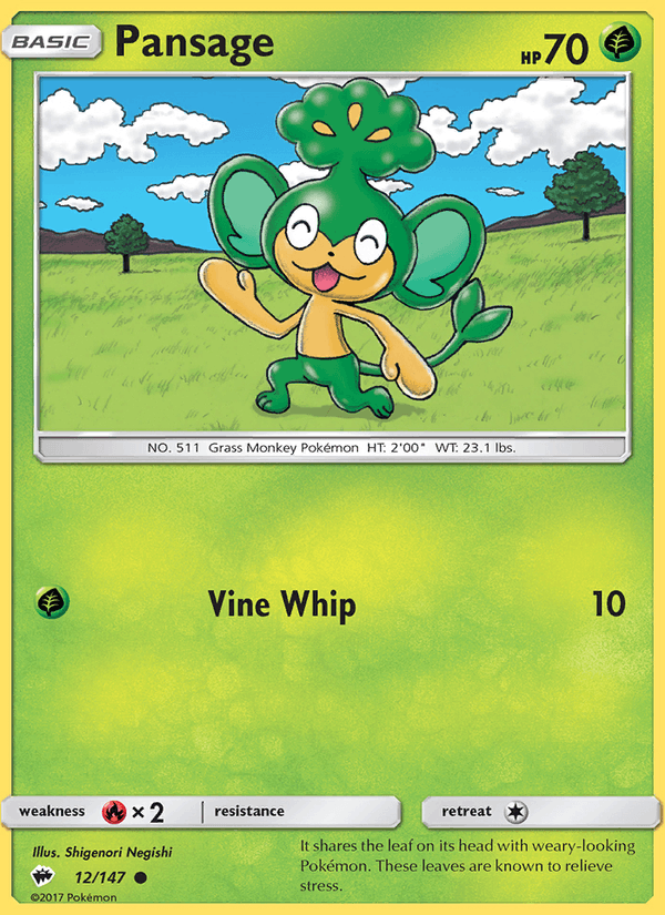 Pansage - Burning Shadows 012/147