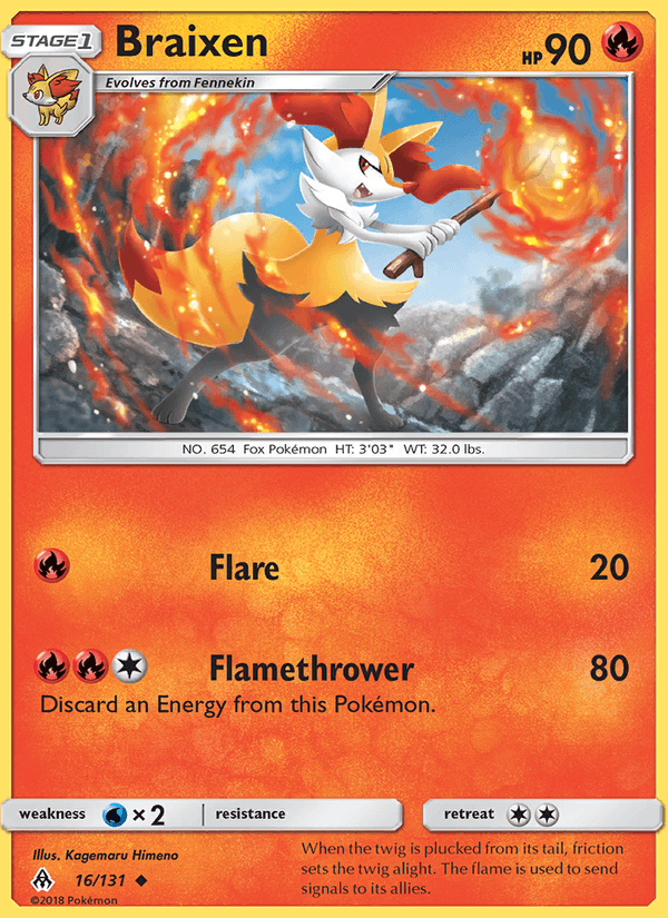 Braixen - Forbidden Light 016/131