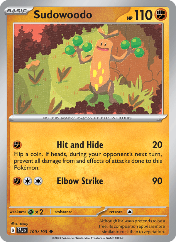 Sudowoodo - Paldea Evolved 109/193