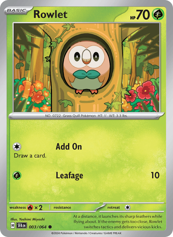 Rowlet - Shrouded Fable 003/064