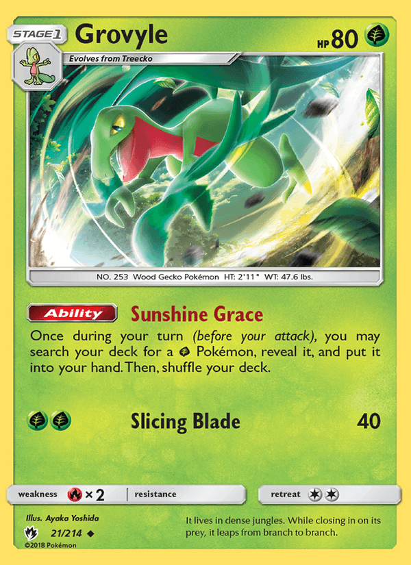 Grovyle - Lost Thunder 021/214
