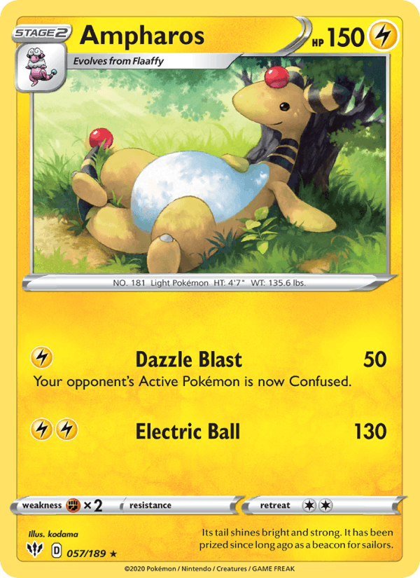 Ampharos - Darkness Ablaze 057/189