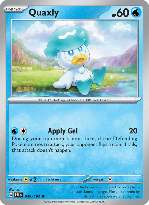 Quaxly - Paldea Evolved 049/193