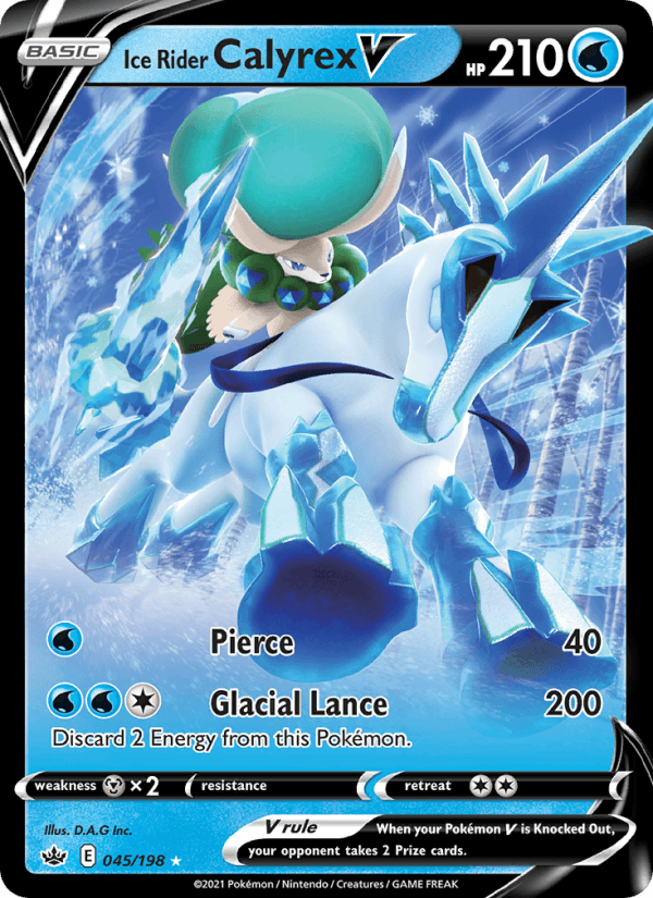 Ice Rider Calyrex V - Chilling Reign 045/198