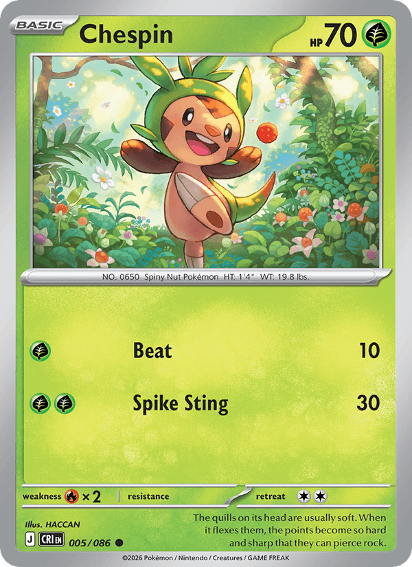 Chespin - Chaos Rising 005/086