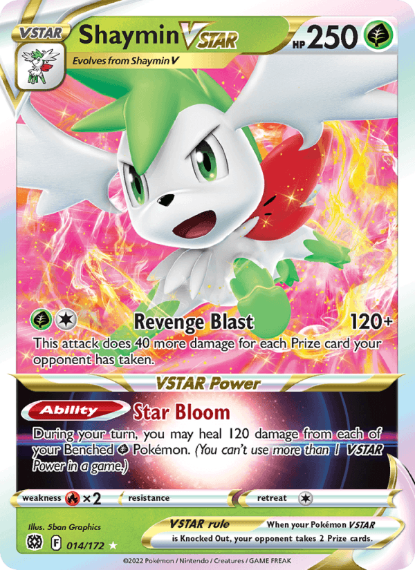 Shaymin VSTAR - Brilliant Stars 014/172