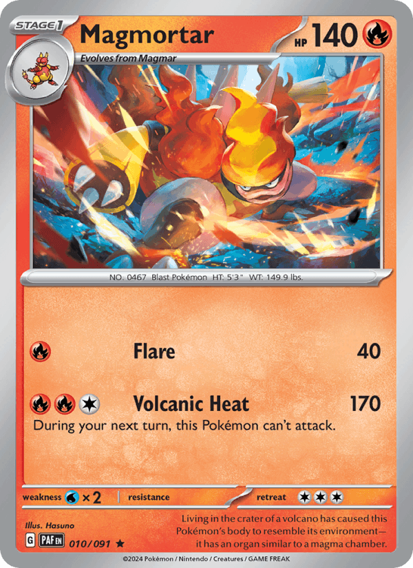 Magmortar - Paldean Fates 010/091