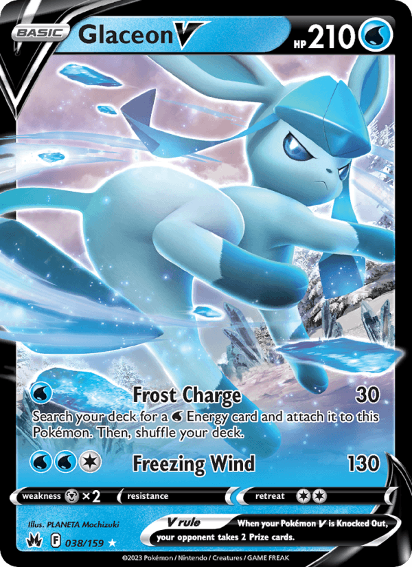Glaceon V - Crown Zenith 038/159